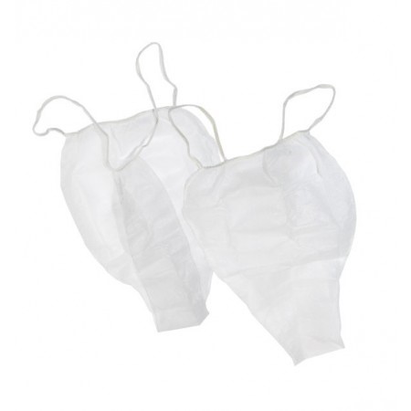 DISPOSABLE WHITE G-STRINGS (Pack of 10)