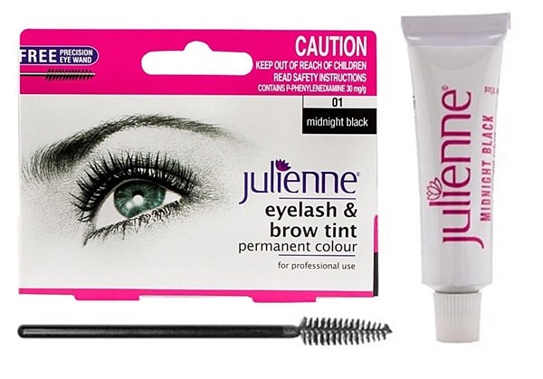 JULIENNE MIDNIGHT BLACK EYELASH AND BROW TINT 15ml
